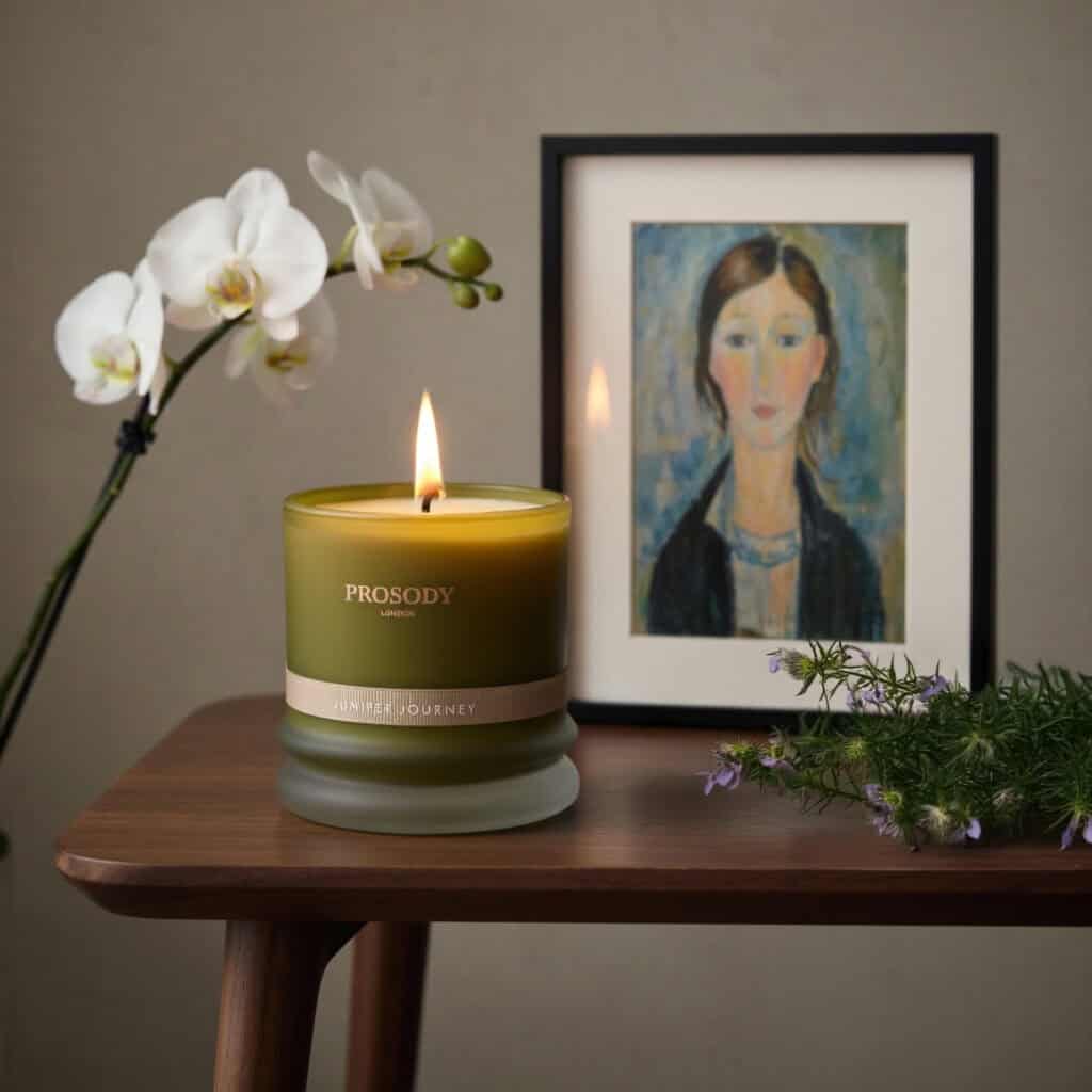 Juniper journey natural candle juniper journey natural candle by prosody london with orchid and wild flower
