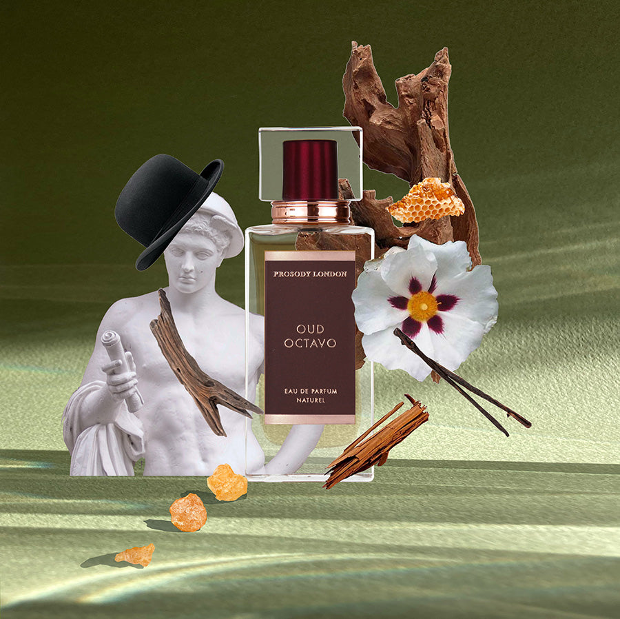 oud octavo with roman bust and bowler har