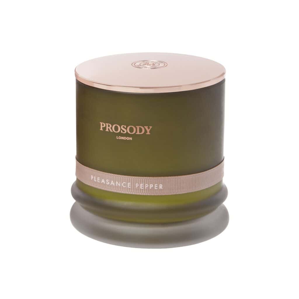 pleasance pepper organic candle - green glass
