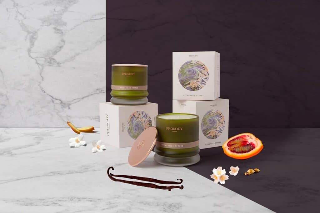 pleasance pepper organic candle - blood orange