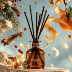 Emerald Fern natural reed diffuser by Prosody London with orange peel, berries and pine