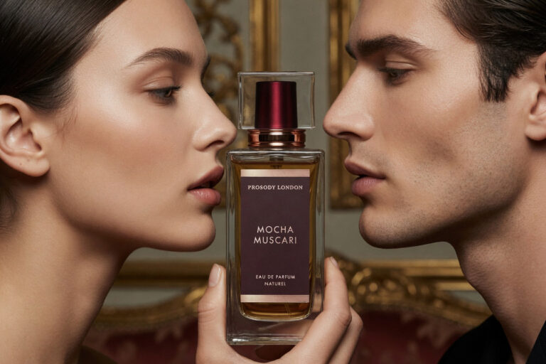 What Is Non-Toxic Perfume? 7 things to Avoid in perfumes 19 Mocha Muscari eau de parfum by Prosody London, a non-toxic 100% botanical fragrance
