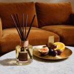 natural reed difuser by prosody london with fruits and marble