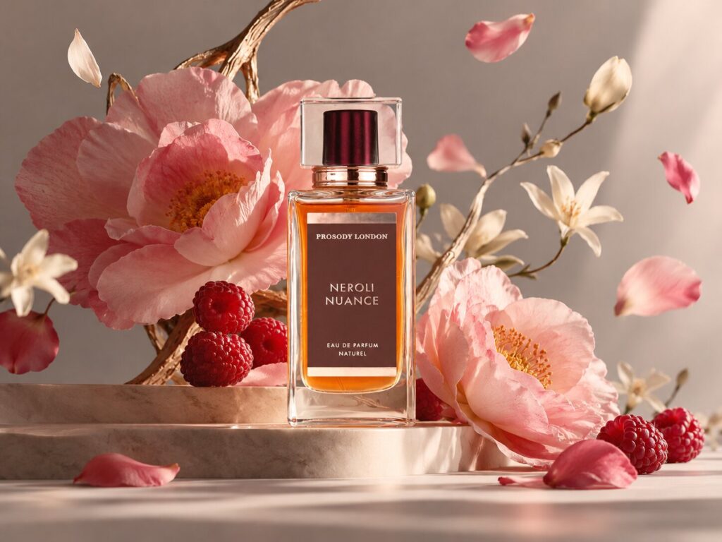 Best Natural Perfume Gifts for Christmas 2026: A Perfumer’s Guide for Her, Him & Home 17 Neroli Nuance natural perfume with peonies and raspberries — botanical ingredients make a thoughtful Christmas perfume gift