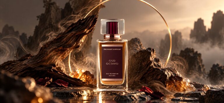 Best Long Lasting Cologne for Men 2026 — A Perfumer's 10 Picks 19 Oud Octavo natural eau de parfum by Prosody London among agarwood, resin and smoke — a long lasting cologne for men